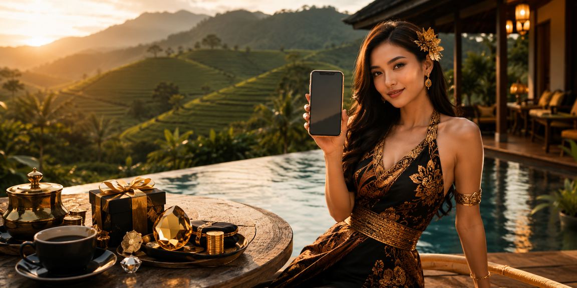 Pengguna mengakses aplikasi casino Vietnam sambil menikmati kopi di suasana santai