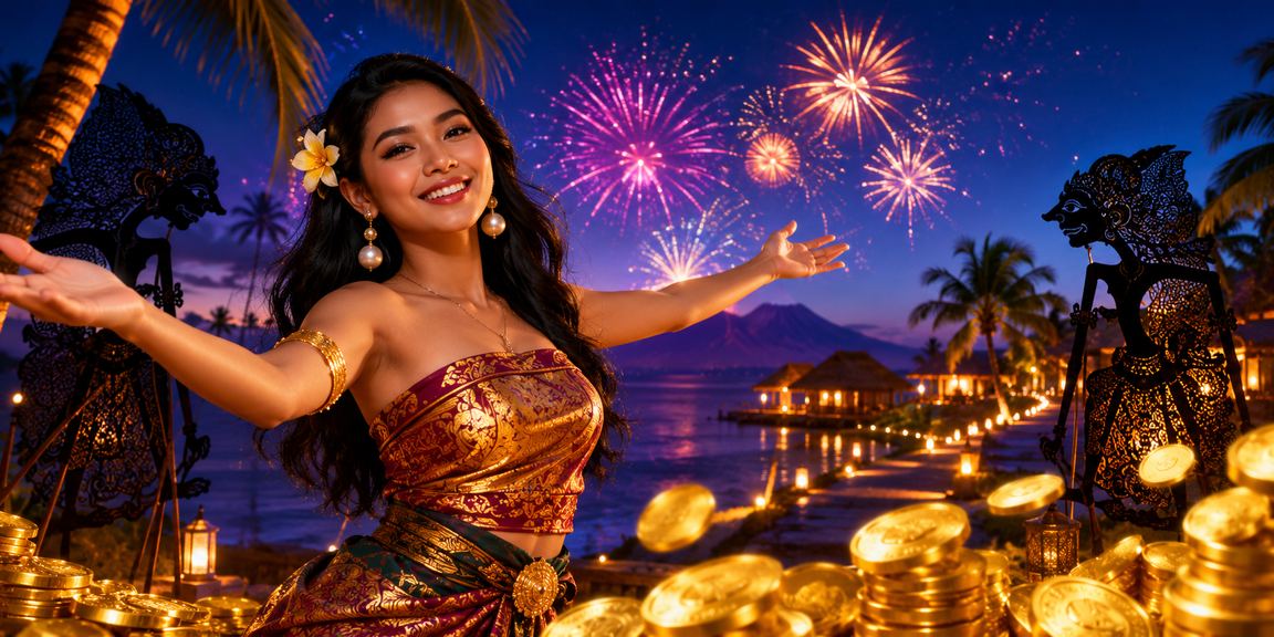 Suasana festival dengan bonus deposit berwarna-warni dan penuh semangat perayaan
