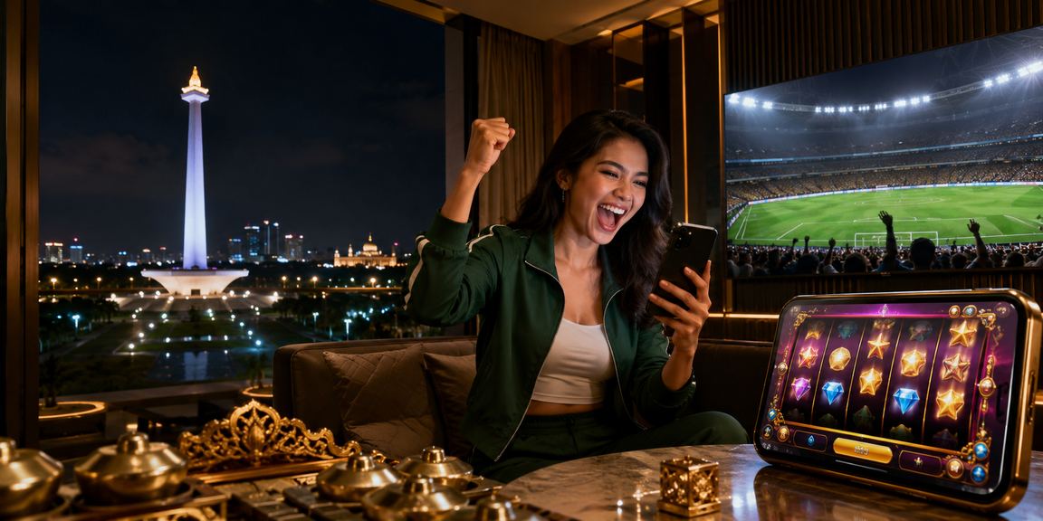 Pemain VIP mengakses permainan online dari perangkat di lokasi nyaman