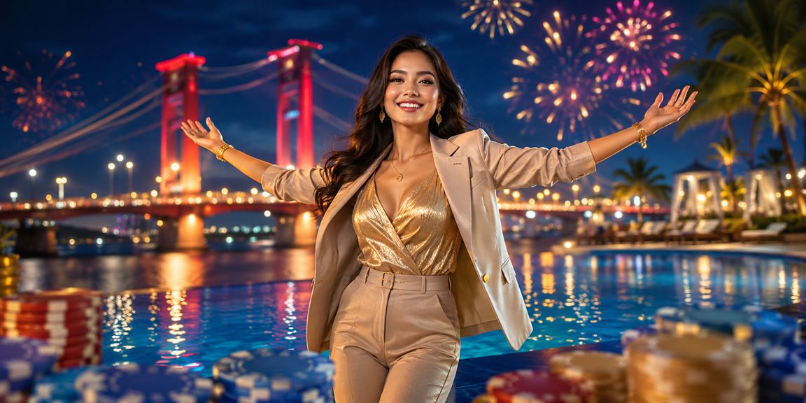 Suasana festival dengan pemain lottery xoso menikmati momen perayaan bersama